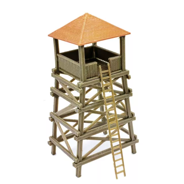 Outland Models Country Style Watchtower / Lookout Tower (Tall) 1:87 HO Scale