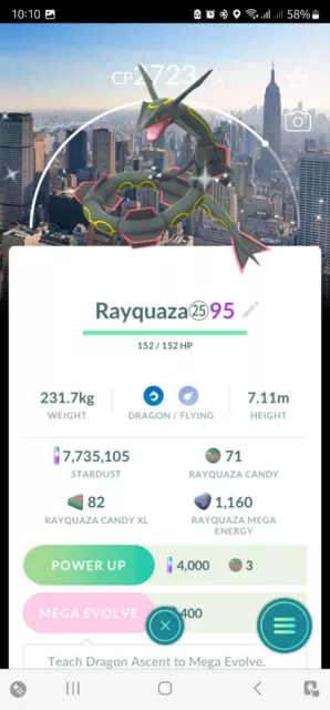 POGO account with shiny Rayquaza - POGO Trading