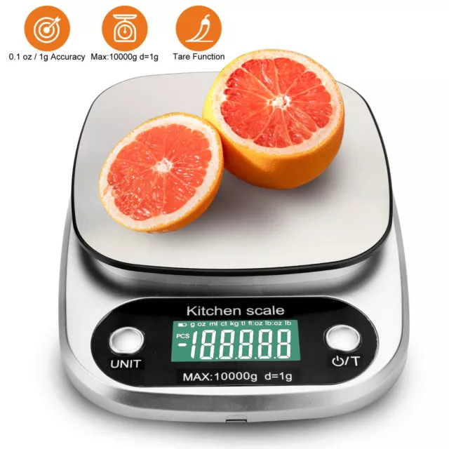 Digital Kitchen Food Diet Scale Multifunction Weight Balance 22lbs/1g 0.04Oz