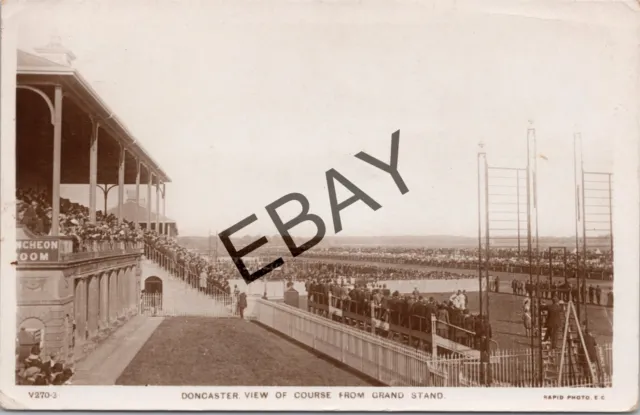 Doncaster Horse Racing Racecourse St Ledger Rp Real Photo 1908 Postcard