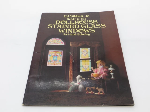STAINED GLASS PATTERN Book Dollhouse Stained Glass Windows For Hand STAINED GLASS PATTERN Book Dollhouse Stained Glass Windows For Hand