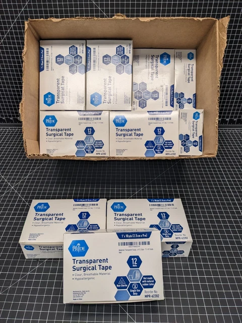 240x LOT Transparent Surgical Tape 1" x 30ft MPR-62202 3M Transpore 1527