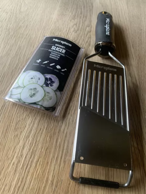 ❌MICROPLANE GOURMET MANDOLINE SLICER £29 rrp GRATER BLACK SKU 45044