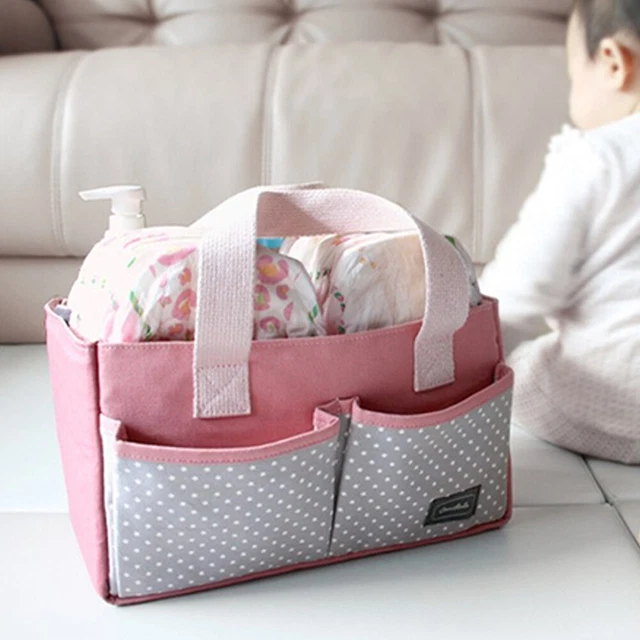 Baby Diaper Caddy Holder Bag Large Capacity Maternity Nursery Organizer Storage 3