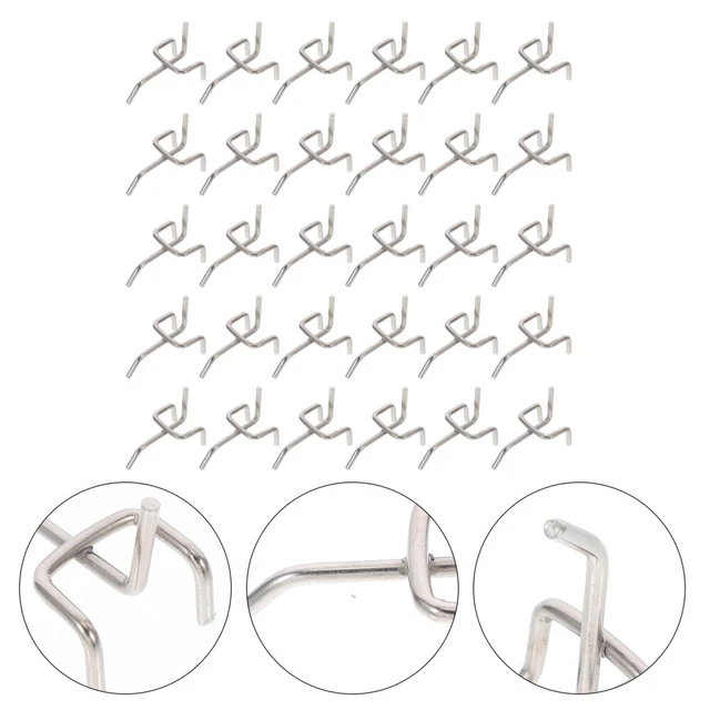 100 Stecktafel-Haken 5,1cm - Perfekt Für Werkzeug-Organisation In Garage & Werkstatt