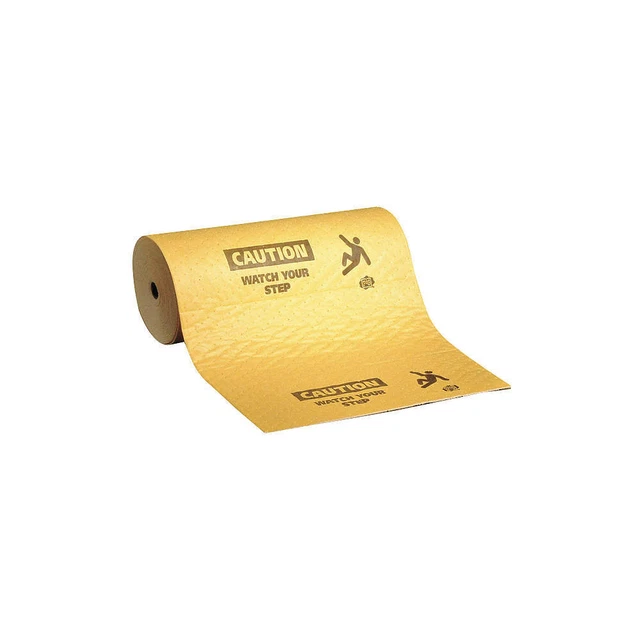 PIG MAT607-748 Absorbent Roll,Universal,Yellow,75 ft.L