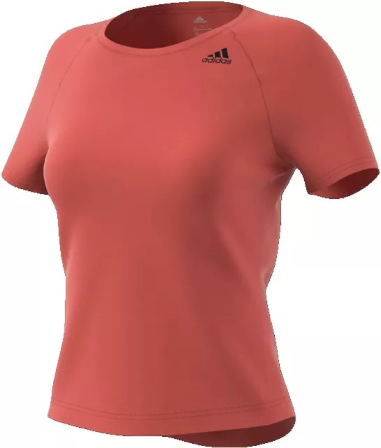 adidas Damen Design 2 Move T-Shirt Sportshirt Kurzarmshirt, Rot Scarlet, S