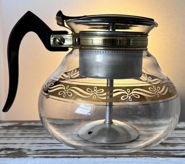 Vintage Cory DRL 3 Glass Coffee Percolator Pot with Metal Insert 8 Cup Vintage Cory DRL 3 Glass Coffee Percolator Pot with Metal Insert 8 Cup