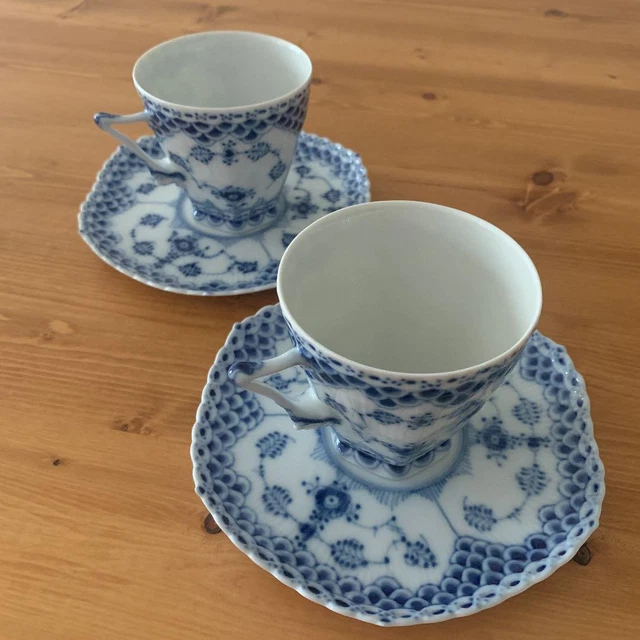 Royal Copenhagen Amulet Blue Fluted Full Lace