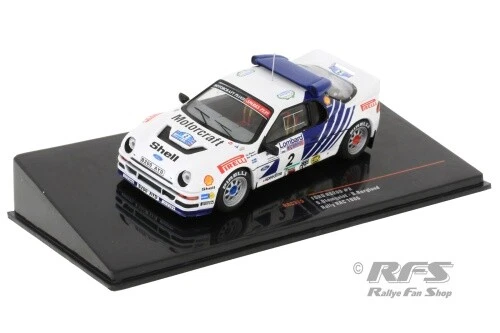 Modèle Réduit Ford RS 200 Blomqvist Lombard RAC Rallye 1986 échelle 1