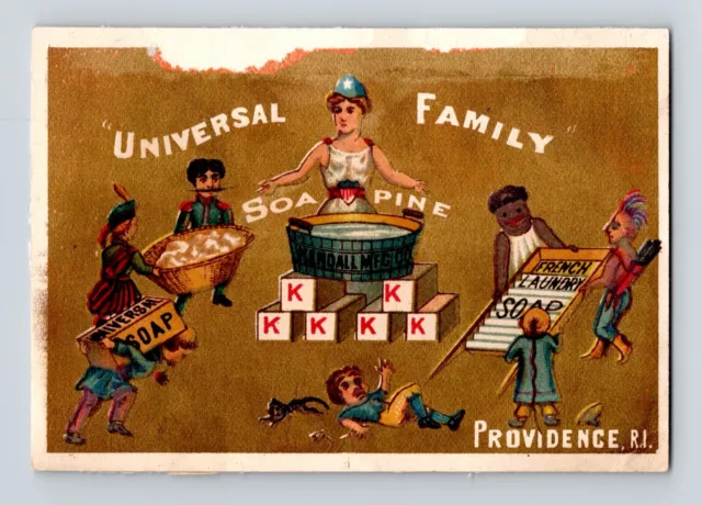 Soapine Soap Kendall Mfg Providence RI Universal Family Victorian Trade Card