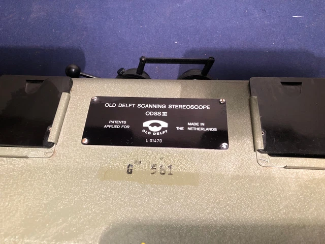 Vintage Old Delft Scanning Stereoscope For  Military Or Forestry Mapping 1950'S 12