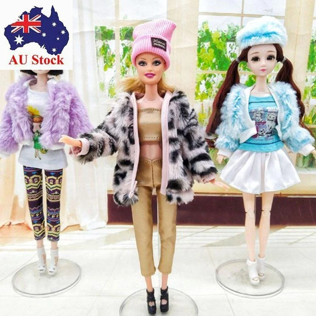 Handmade Plush Coat Hats Fashion Winter Wear Dresses Doll Pants  29~32cm Doll