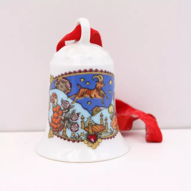 Hutschenreuther Weihnachtsglocke Porzellan - 1979 Alpenland Steinbock mit OVP