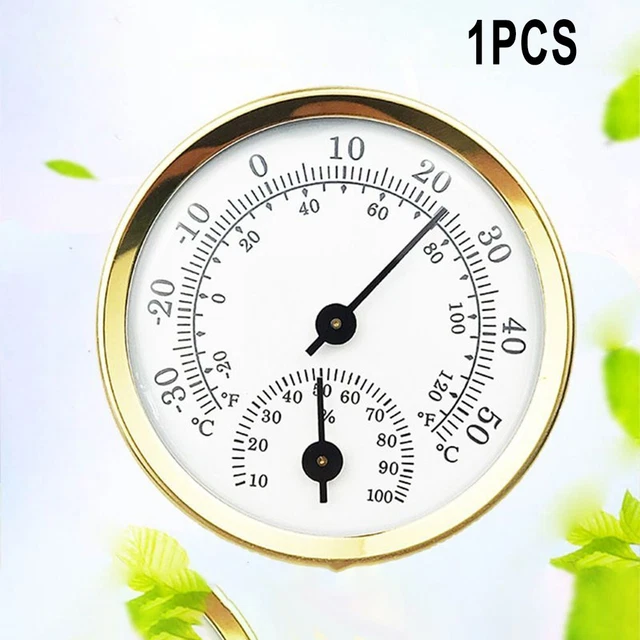 Multifunktionales silberweißes ThermoHygrometer für vielseitige Anwendungen