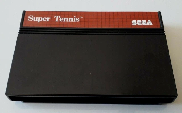 Jeu Super Tennis Sega Master System - Version PAL, Boîte Et Notice En Bon état