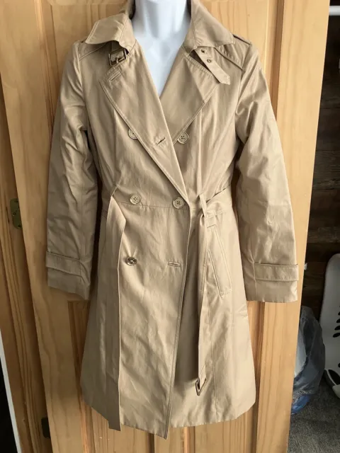 Michael Kors Women’s S Double Breasted Belted Trench Coat