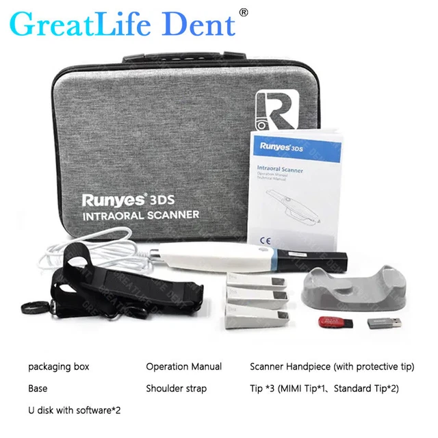RUNYES DENTAL INTRA-ORAL 3D Scanner Shining AI 3D Aoralscan 3 with Free ...