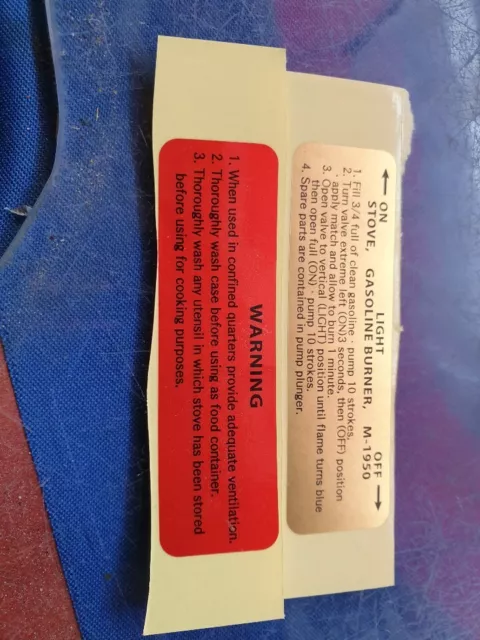 Oil resistant film sticker *5  for M1950 burner, stove(Not a burner)