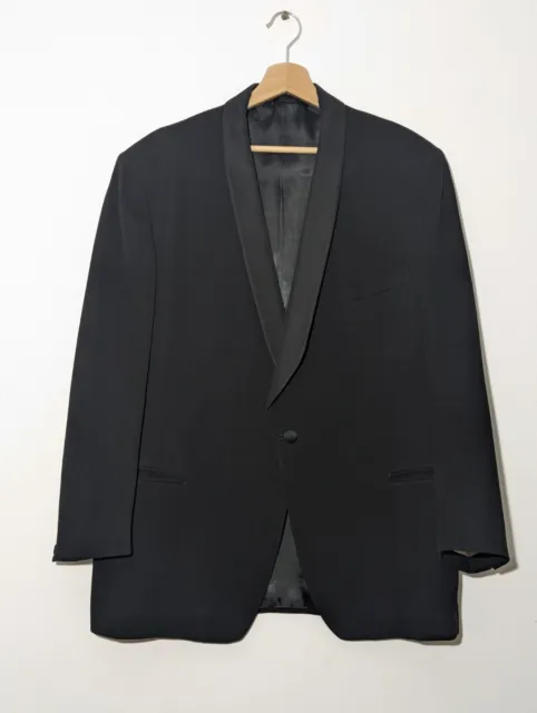 Maple Black 2 Piece Double Tuxedo Dinner Suit  Chest 44" L 29" W 34"