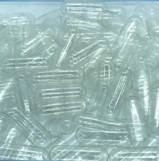 10k capsule di gelatina trasparente vuote halal/kosher taglia 00# densità polvere 450-700 mg