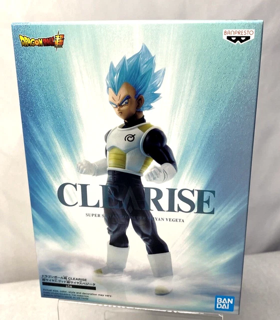 Figurine Dragon Ball Super Saiyan Vegeta Banpresto Clearise - 14 Cm, Neuf