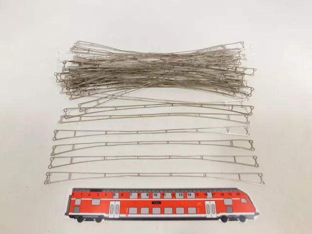 DH121-0, 5 #42x Märklin H0 AC 409 R Contact Wire Pieces 270 MM for Catenary Ol