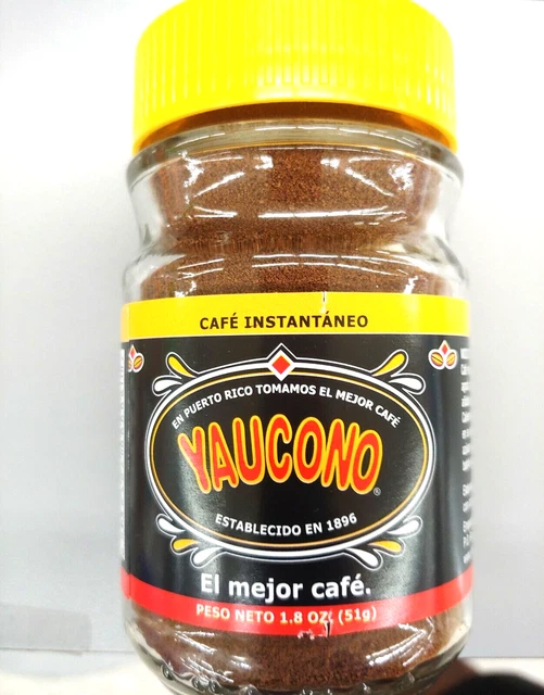 11.8OZ INSTANT COFFEE Cafe Instantaneo Yaucono Puerto Rico Hot Roasted