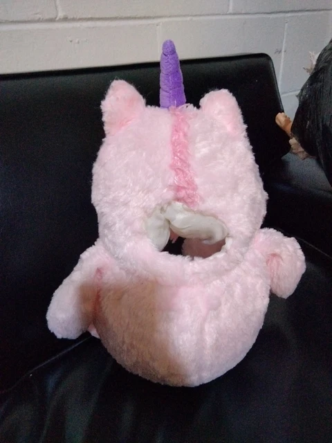 2014 Teddy Tank 14" Pink Unicorn Plush 1 Gallon Fish Bowl Aquarium As Seen On TV 2