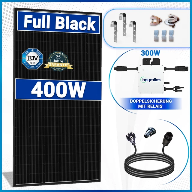 Centrale Balcon 880W - 2 Panneaux Solaires + Onduleur WiFi 800W | Économie Énergie