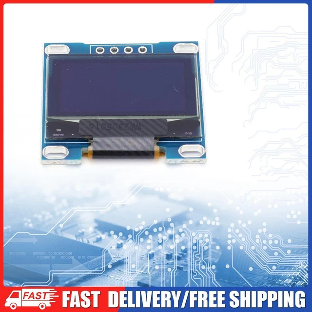 MICRO BREAKOUT SCREEN 4 Pin DC 3.3-5V I2C IIC White/Blue/Yellow Blue ...