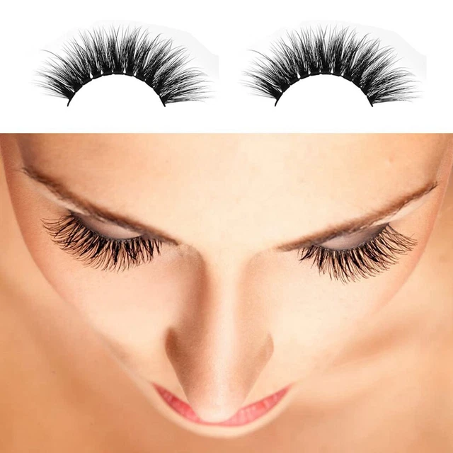 Natural False Eyelashes 3d Mink Lashes Volume Soft Lashes Long Extension D