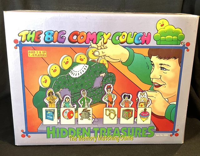 THE BIG COMFY COUCH HIDDEN TREASURES MATCHING GAME. complete. box open