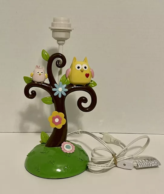 Lambs & Ivy Tree Owl Baby Nursery Lamp 12”