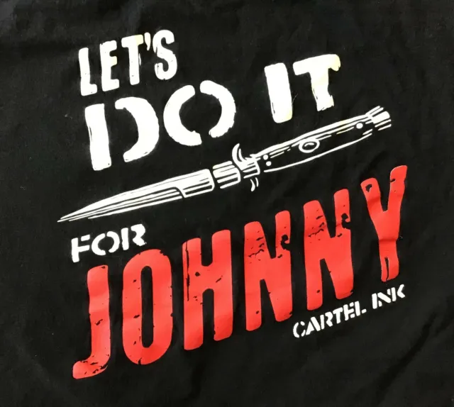 Let’s Do It For Johnny Cartel Ink T-Shirt, Black, Size 2XL