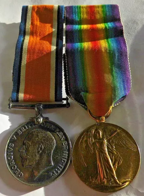 Bwm & Victory Medals Royal Marines Dunster Deal Mounted For Wear