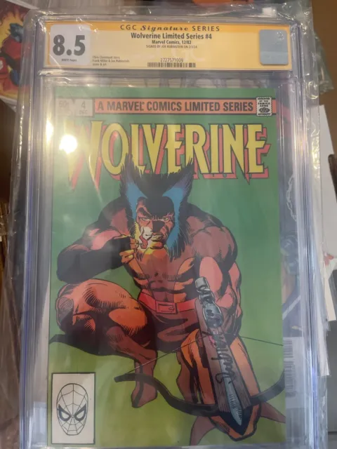 Wolverine Limited Series #4 , CGC 8.5 SS SIGNED by Joe Rubinstein