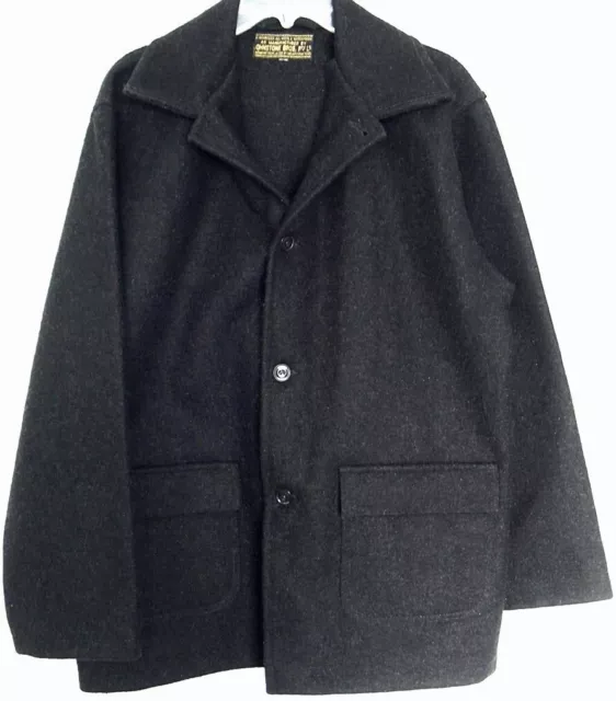 JOHNSTONE BROS WOOL JACKET Miners Waterproof vintage Wool JOHNSTONE BROS WOOL JACKET Miners Waterproof vintage Wool