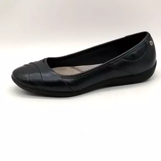 Life Stride Womens Flats Liza Too Black Ballet Slip On Shoe Almond Toe 8