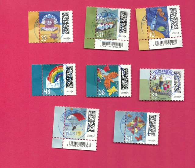 Bund   gestempelt  8 Welt der Briefe 3702, 3733, 3735, 3714, 3736 etc.