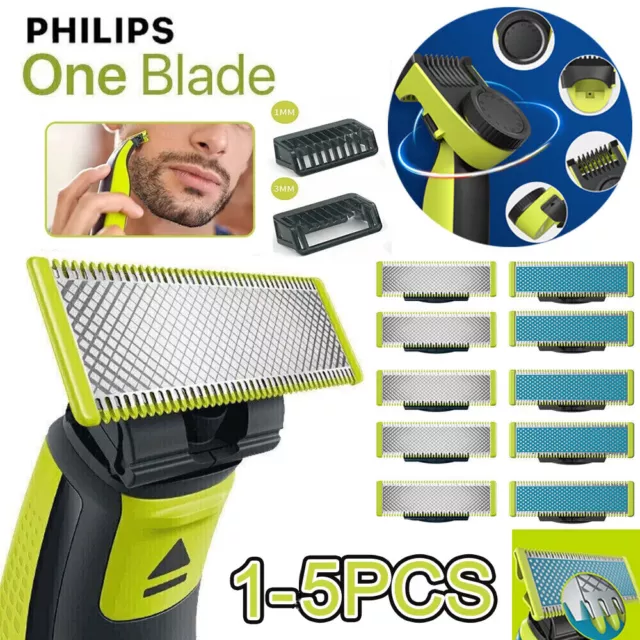 1-5stk OneBlade Ersatzklingen Doppelpack Herren Rasierer Philips- Ersatz Zubeh