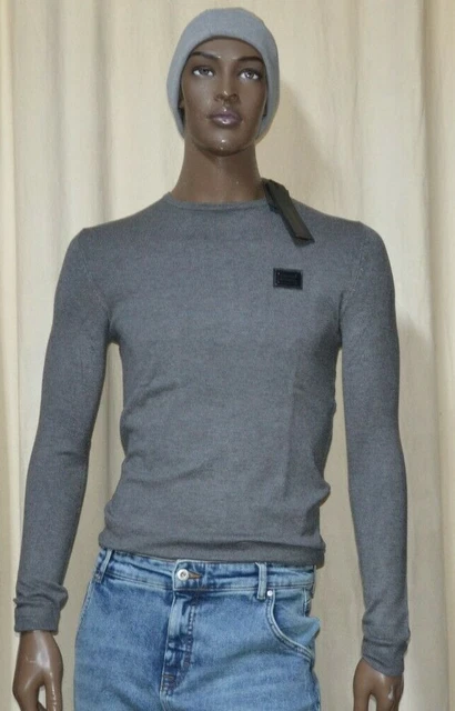 Maglia Antony Morato, modello casual, girogola, colore grigio melange