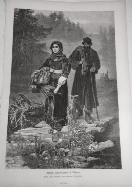 Jüdische Lumpensammler IN Masuren, Von Ernestine Friedrichsen 1882