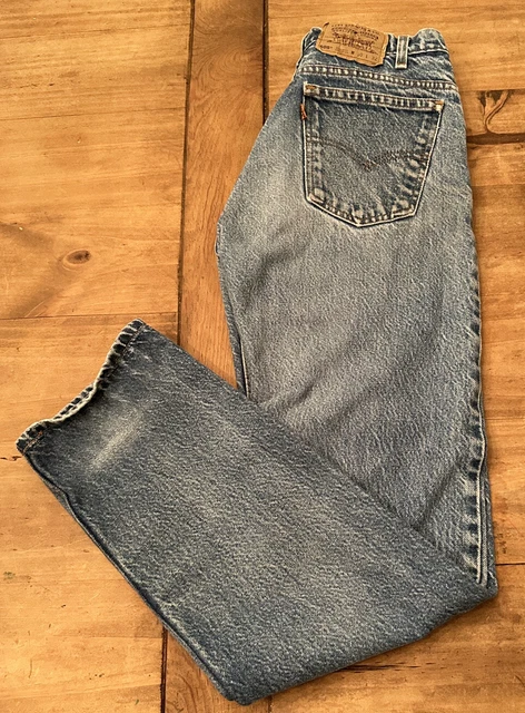 Vintage Levis 505 Jeans Mens Size 30x32 Orange Tab Made In USA Blue Denim 90s