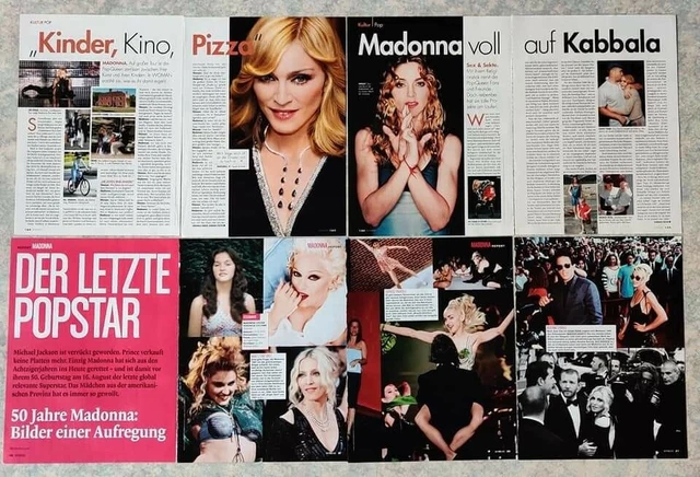 MADONNA lot de presse collection clippings pack magazines AUTRIA AUTRICHE 🇦🇹