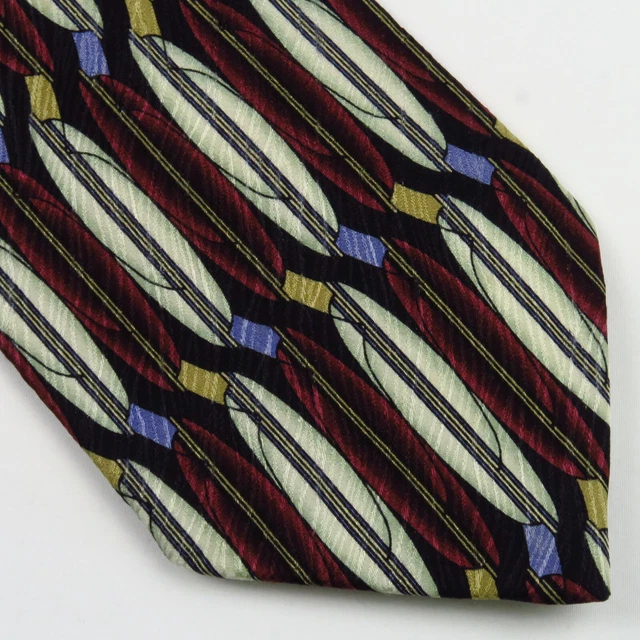Matrix by Format Mens Abstract Surfboard Neck Tie Red White Black 60"x4" Long