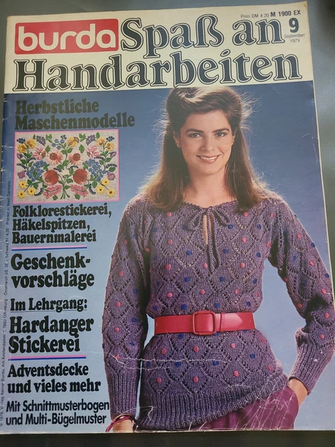 Burda Spaß an Handarbeiten 1900 September 1979 Stricken