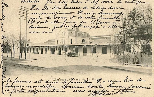 CPA 51 - Chalons-sur-Marne - la Gare
