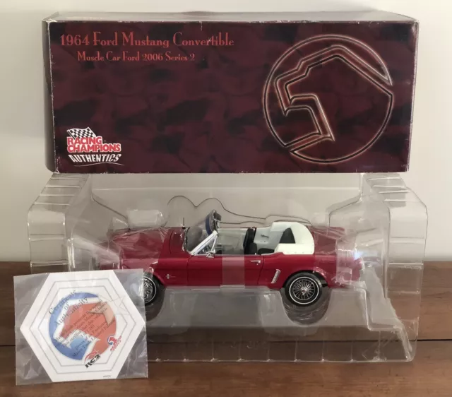 1964 Ertl 1/2 Ford Mustang Conv Mac Tools Racing Champions Authentic 1:18