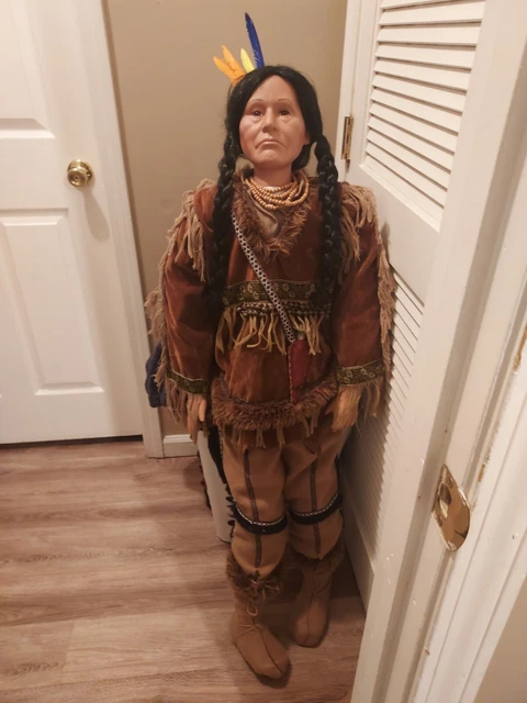 Vintage 48" Duck House Native American Heirloom Doll  Limited Ed 5/5000